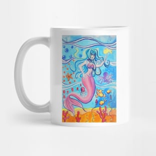 Pink Tailfin Mermaid Mug